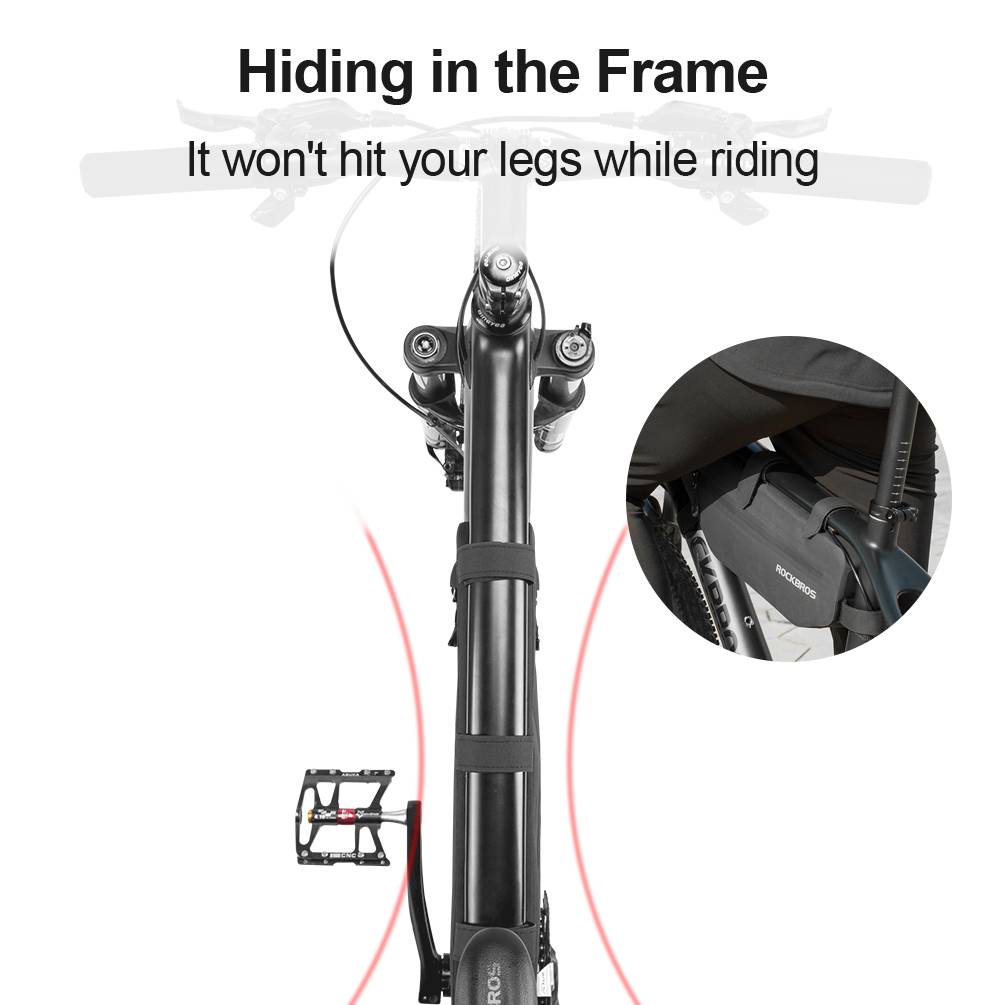 ROCKBROS Bike Frame Bag Waterproof Top Tube Triangle Bag #Size_4L