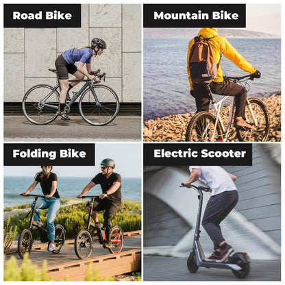 ROCKBROS trapezoid-shaped bike handlebar bags with waterproof design and spacious storage for cycling essentials. 