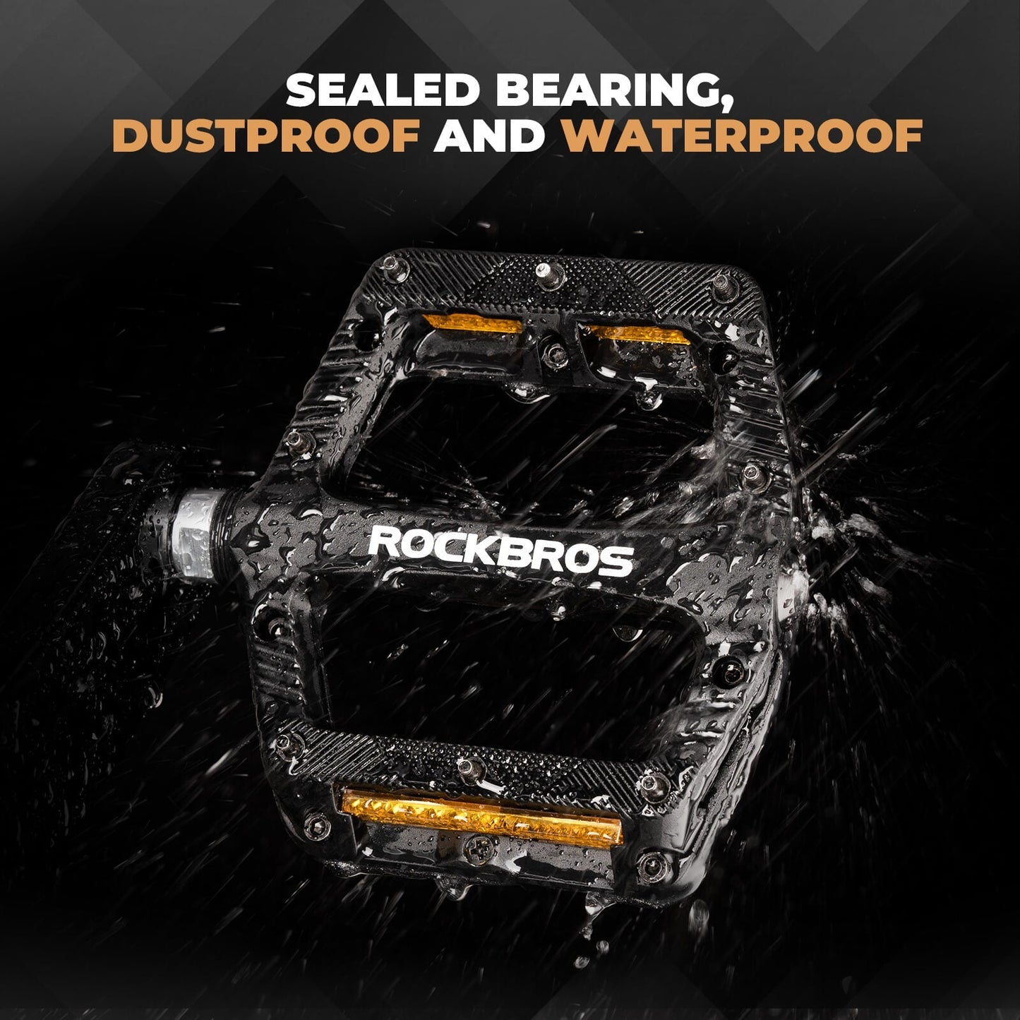 ROCKBROS Bike Pedals Aluminium Alloy 9/16 inch - BP2501
