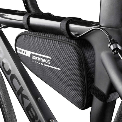 ROCKBROS Bike Triangle Bag Side Opening Corner Pouch Storage Bag #Color_Black