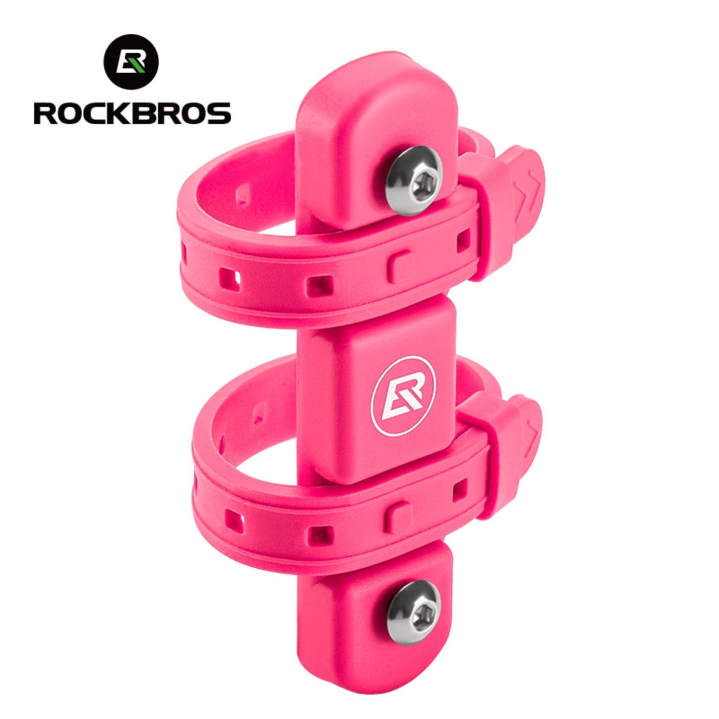 ​ROCKBROS Bike Water Bottle Holder Adapter – Universal Mounting Solution #Color_Pink