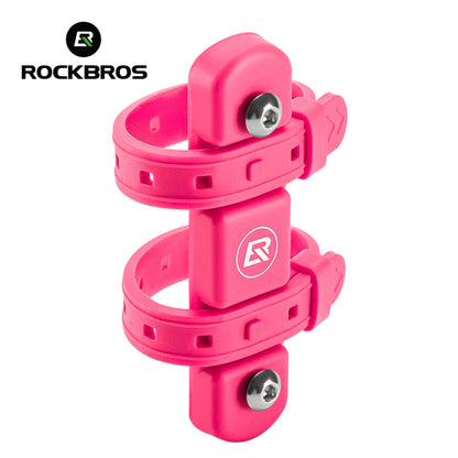 ​ROCKBROS Bike Water Bottle Holder Adapter – Universal Mounting Solution #Color_Pink