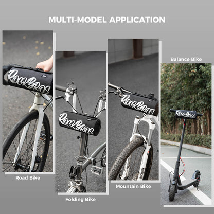ROCKBROS cylindrical bike handlebar bag, waterproof, durable, versatile storage bag for cycling adventures. 