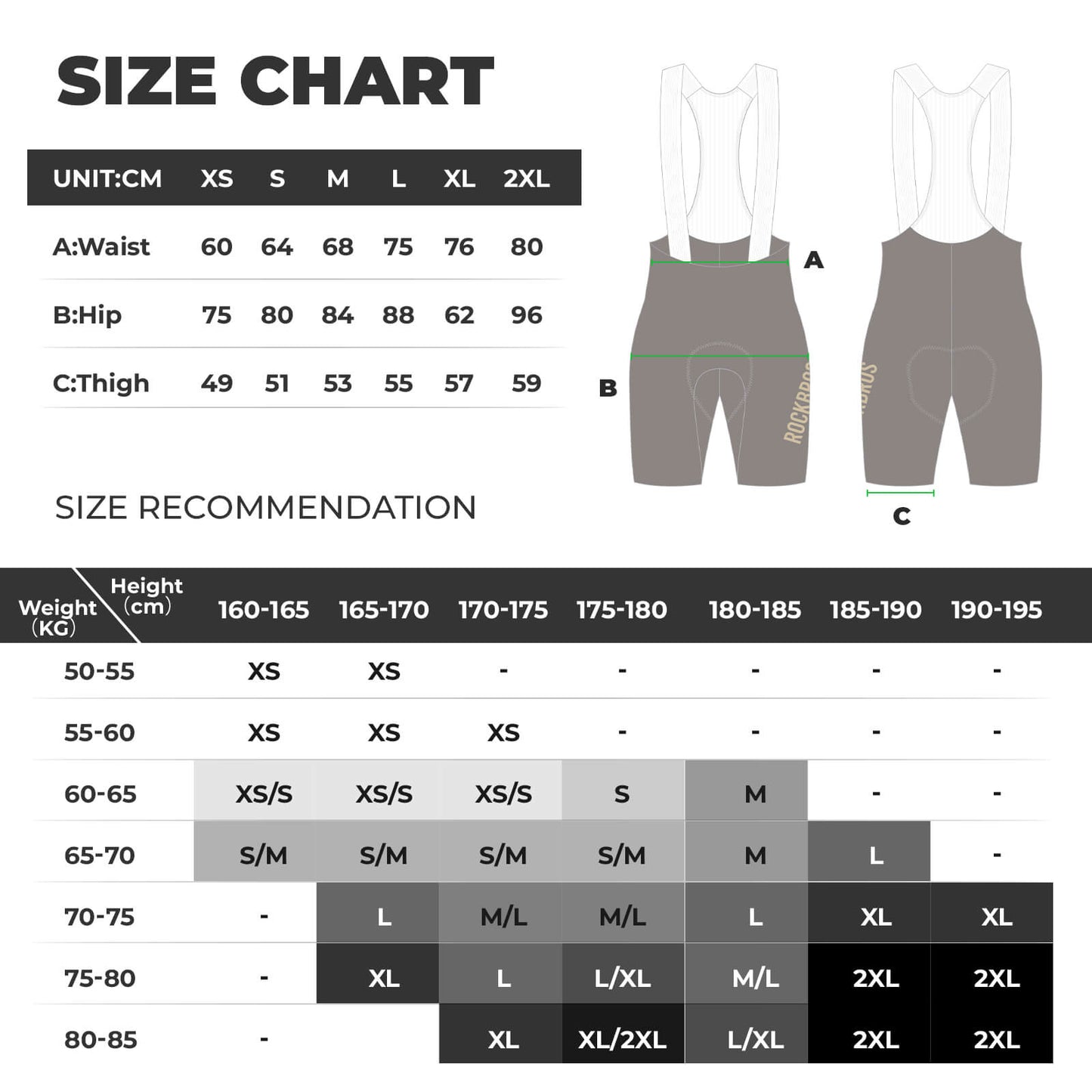 ROCKBROS DOLOMITI Pads Men’s Cycling Bib Shorts