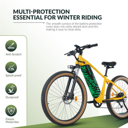 ROCKBROS Ebike Battery Protective Cover for Integrated Frame Battery 28-38 cm