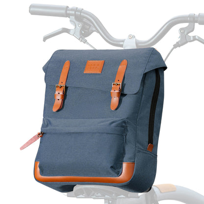 ROCKBROS Folding Bike Handlebar Bag Backpack 8.3L – Ultimate Compact Storage for Cyclists!​ #Color_Blue