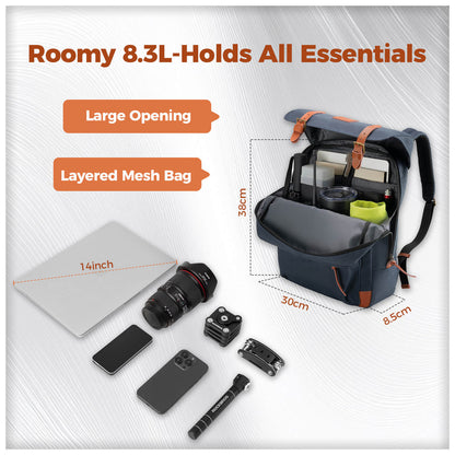 ROCKBROS Folding Bike Handlebar Bag Backpack 8.3L – Ultimate Compact Storage for Cyclists!​ 