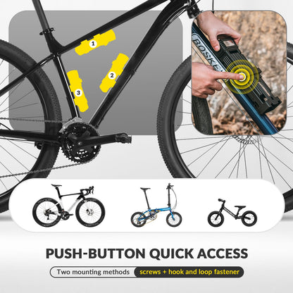 ROCKBROS Folding Bike Lock Heavy Duty Alloy Bicycle Lock Anti-Theft #Style_88CM
