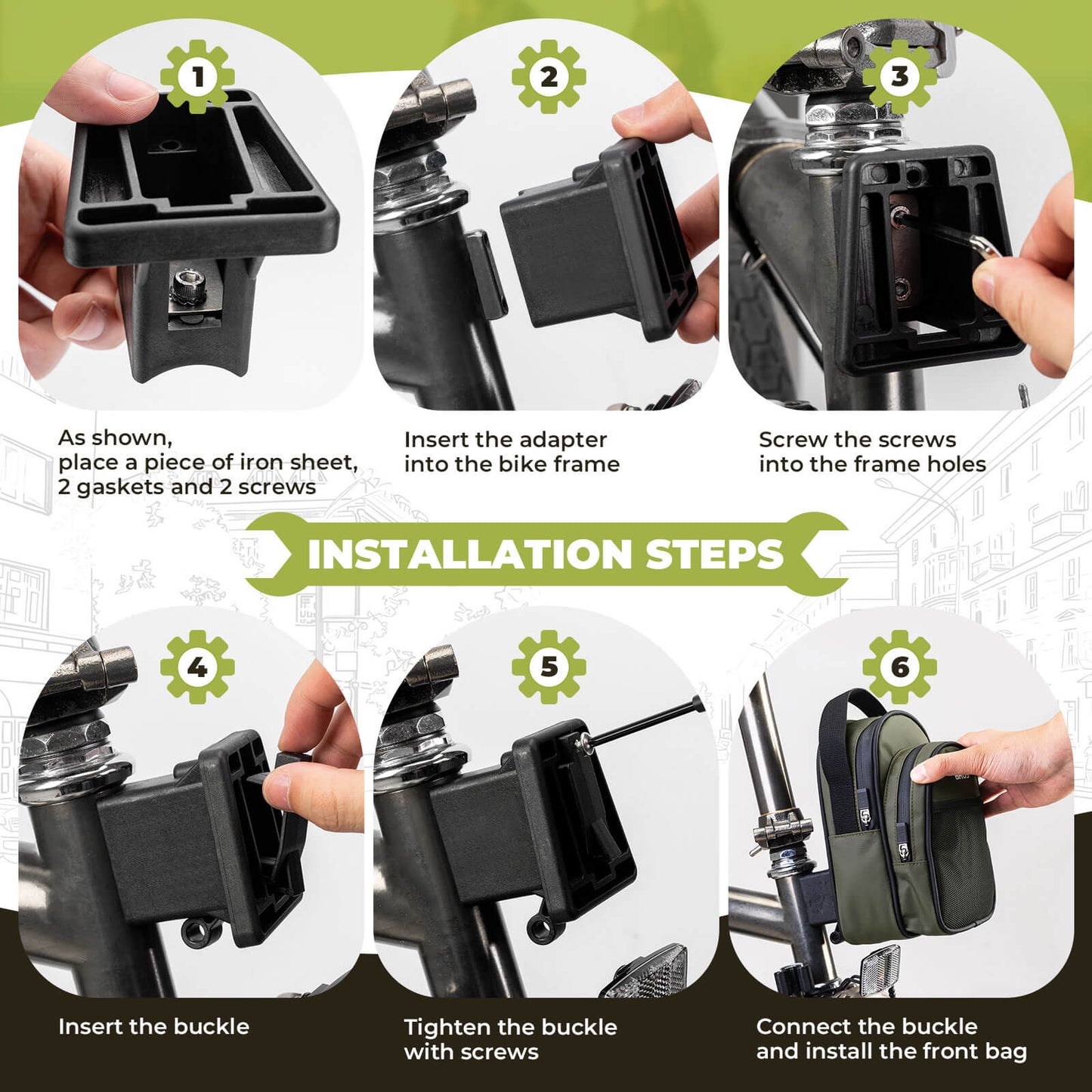 ROCKBROS Front Hanger Bag 1.8L – The Ultimate Storage Upgrade for Your Folding Bike!​