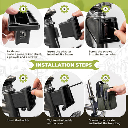 ROCKBROS Front Hanger Bag 1.8L – The Ultimate Storage Upgrade for Your Folding Bike!​