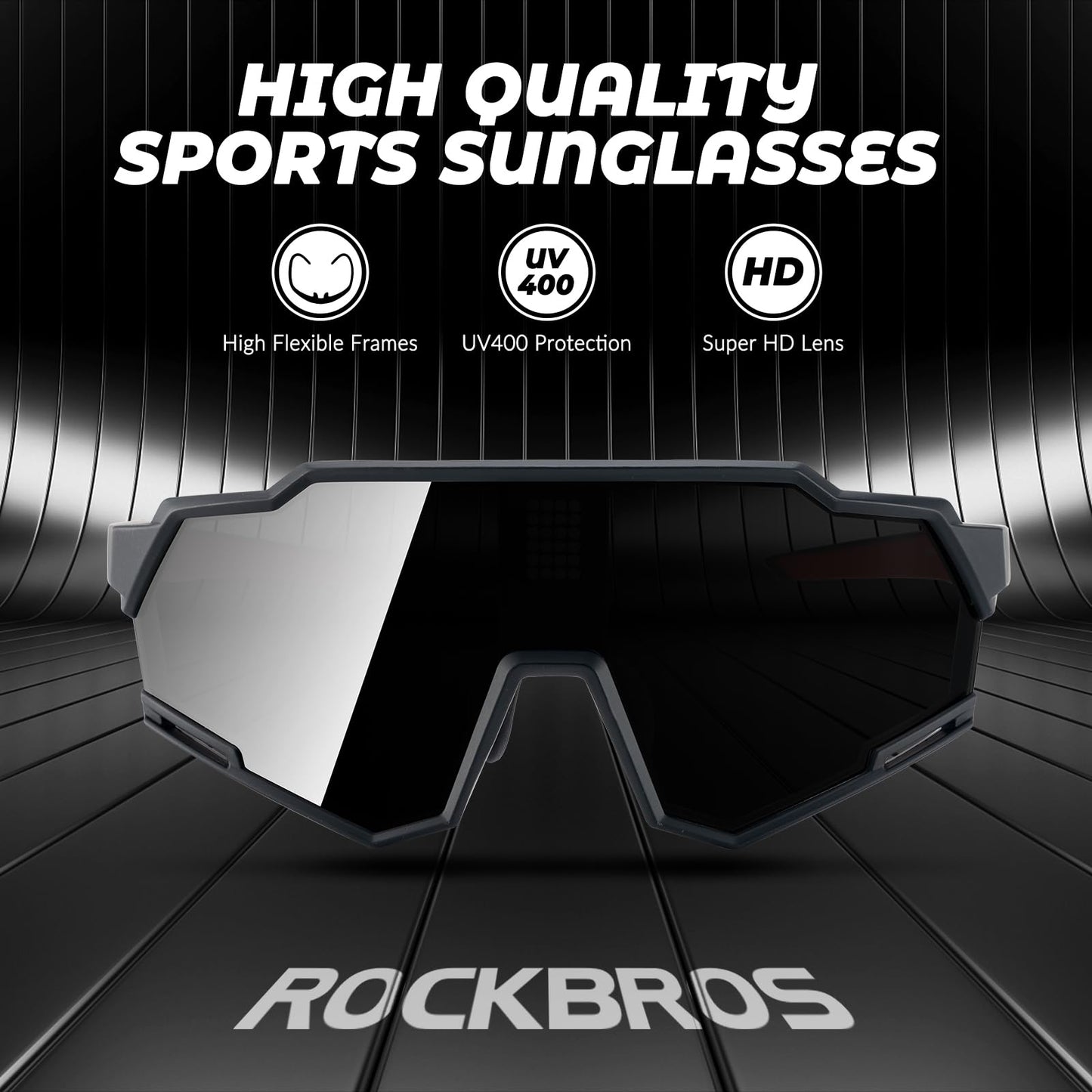 ROCKBROS Intelligent Cycling Glasses Sunglasses Photochromic + Polarized