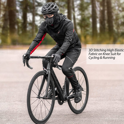 ROCKBROS Men's Black Thermal Long Cycling Pants Windproof & Warm - ROCKBROS-UK