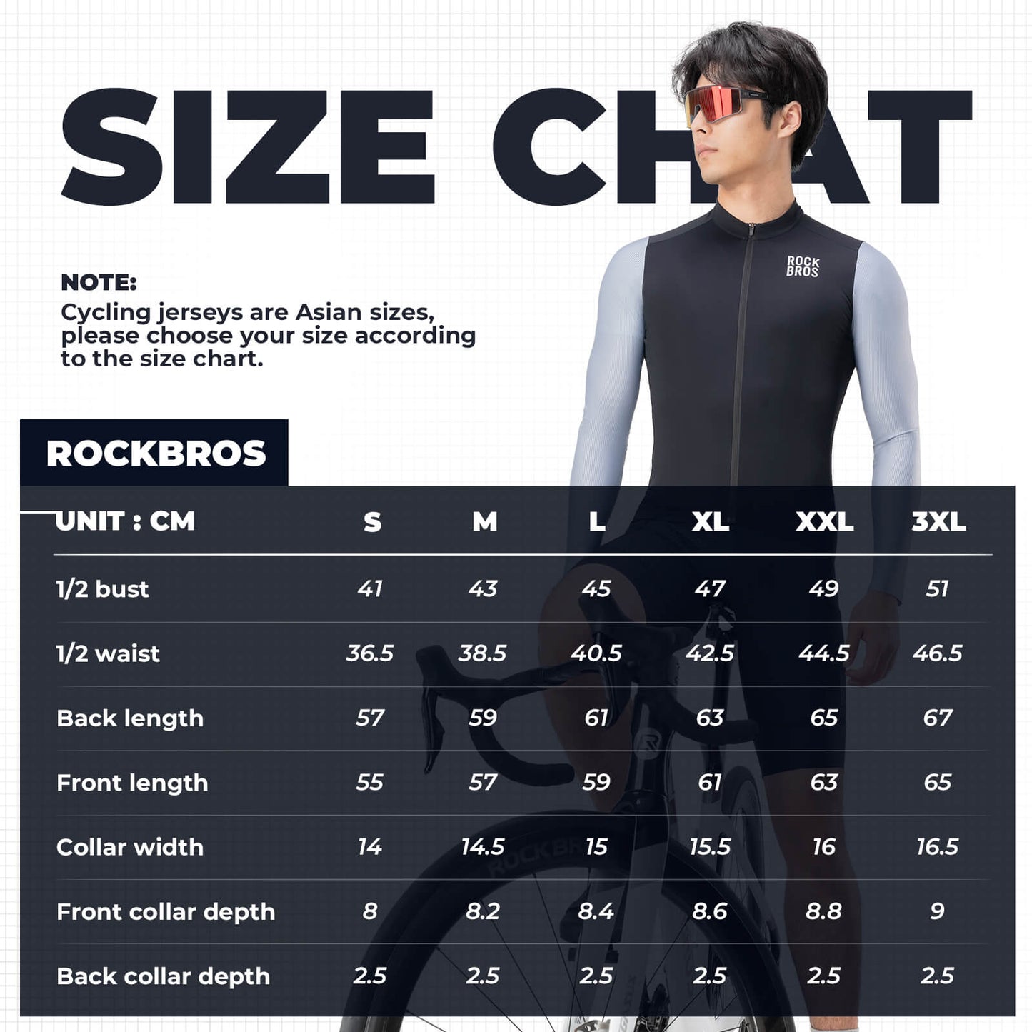 ROCKBROS Men's Long-Sleeve Cycling Jersey – Performance Meets Comfort!​ 