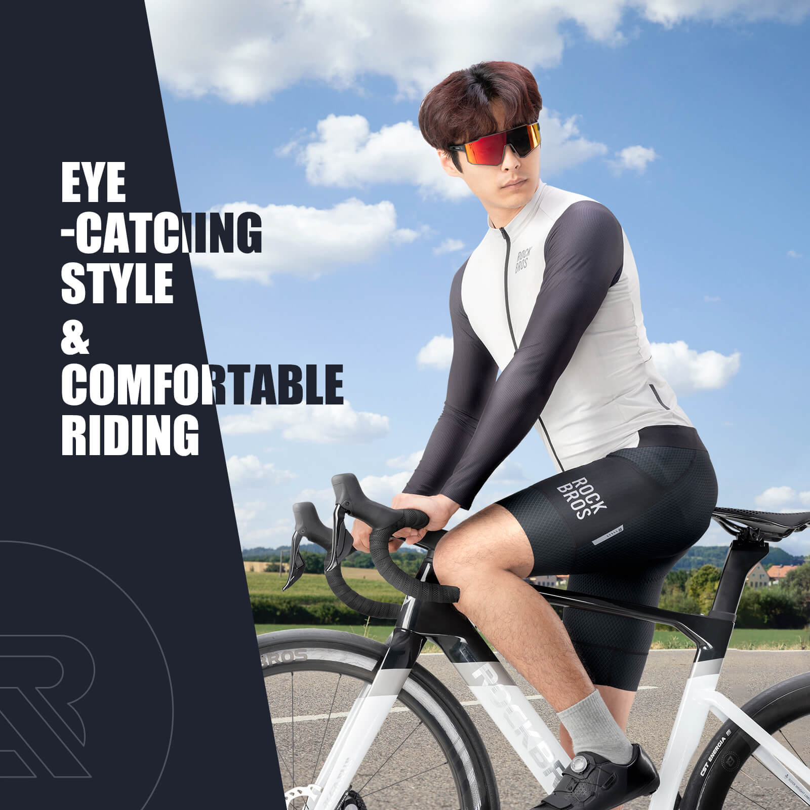 ROCKBROS Men's Long-Sleeve Cycling Jersey – Performance Meets Comfort!​ 