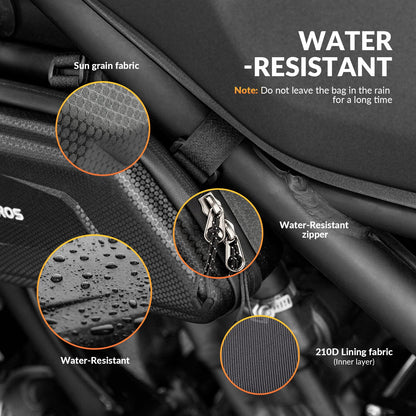 ROCKBROS Motorcycle Bag Motorcycle Water-Repellent Tool Bag 1.5L Black #Style_Right