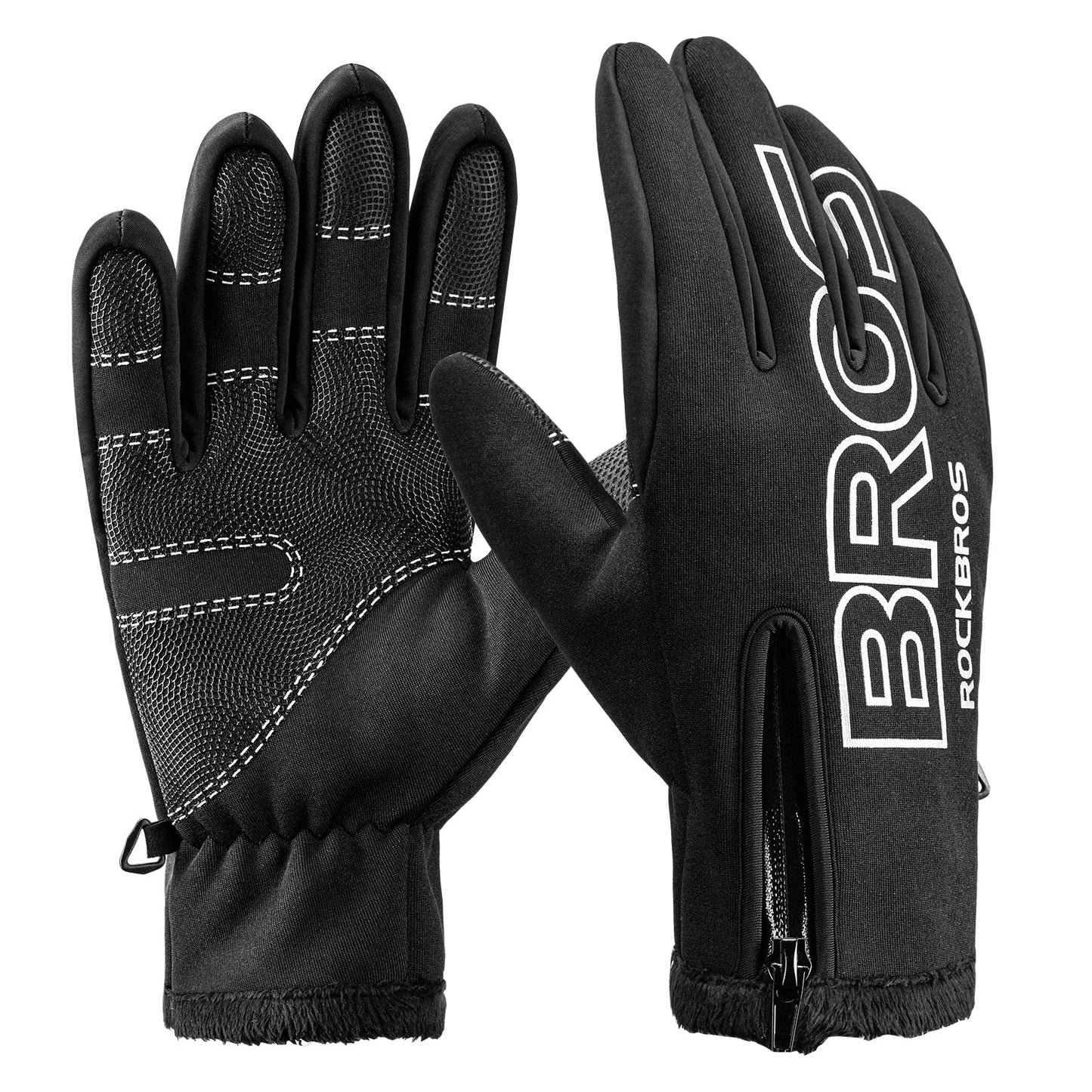 ROCKBROS Non-slip Windproof Fleece Thermal Gloves