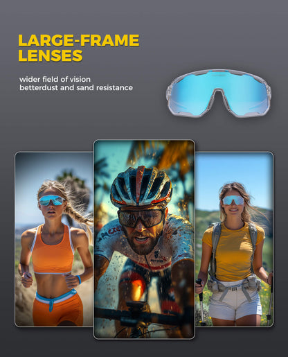 ROCKBROS Photochromic Sunglasses UV400 Transparent Cycling Glasses SP351 - ROCKBROS-UK