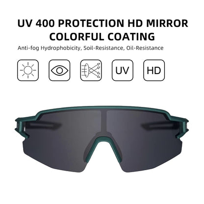 ROCKBROS Polarized Sunglasses Mens Womens Cycling Glasses for Outdoor Sports #Color_Dark Teal