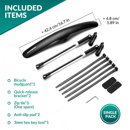 ROCKBROS Road Bike Fenders Set Adjustable Quick Release Bicycle Mudguard #Style_1 Piece