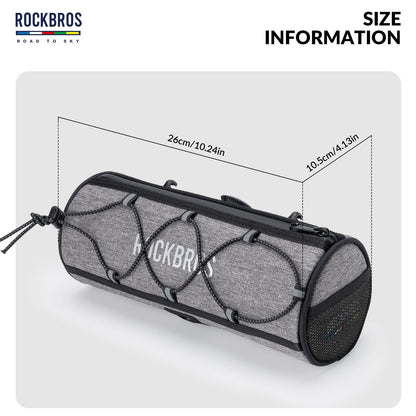 ROCKBROS Road-to-Sky Bicycle Handlebar Bag Front Bag for Bikes 5 Colors #Color_Linen Gray