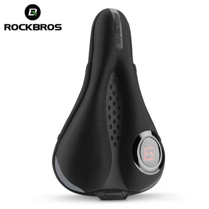 ​ROCKBROS Soft Bike Saddle Cover with LED Rear Light – Comfort & Safety Combo #Style_No Light
