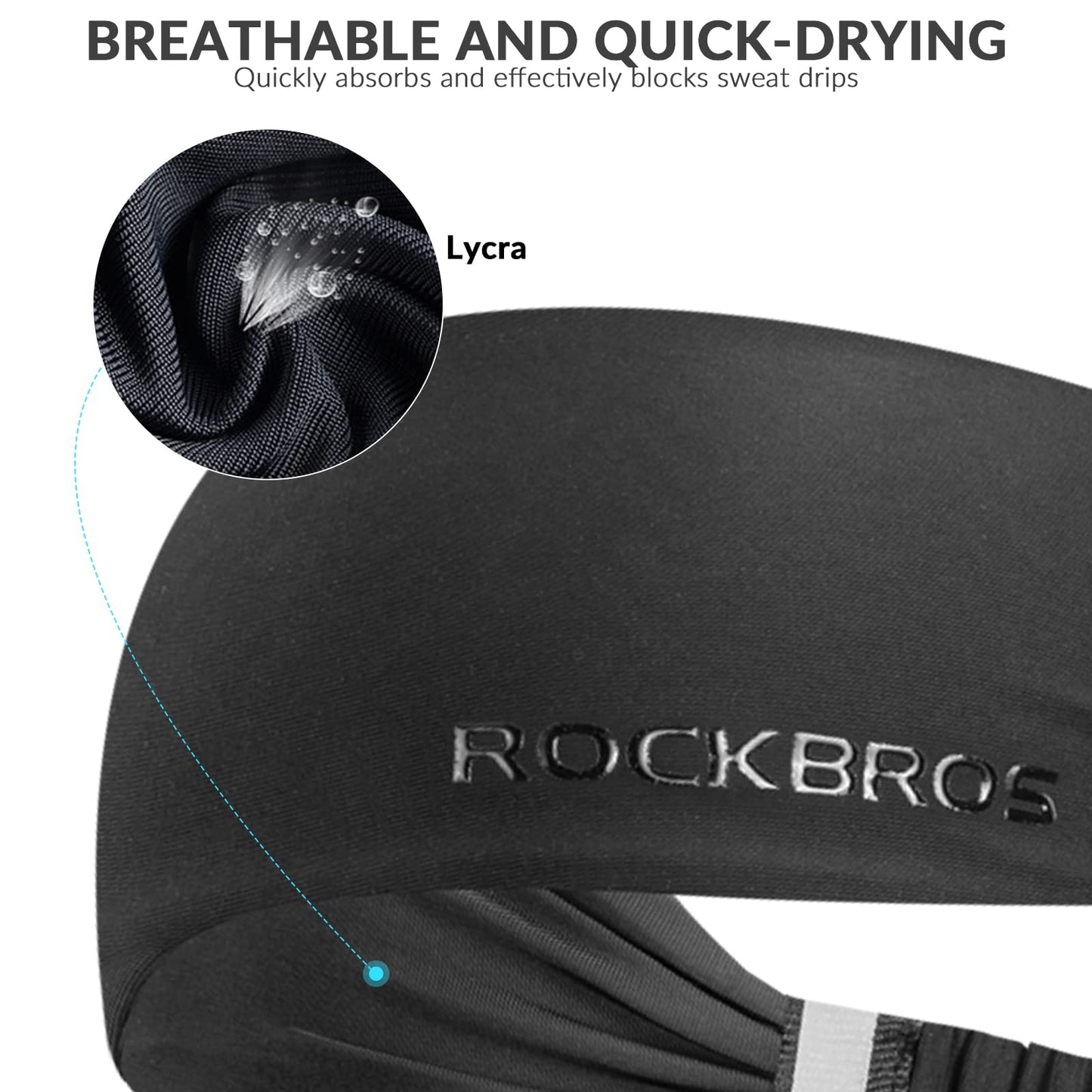 ROCKBROS Sweatbands Sports Headbands Unisex Sweat Absorption Hairbands 
