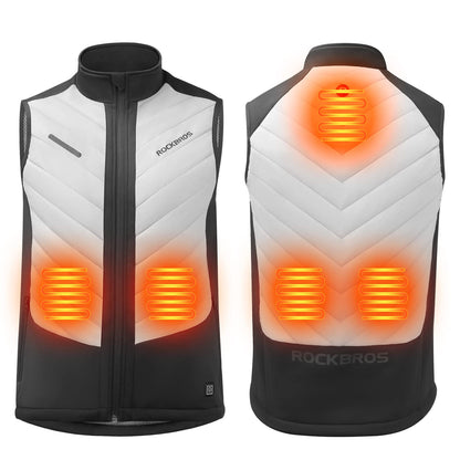 ROCKBROS USB Electric Heated Vest 3-Temperature Levels Washable Winter Vest - ROCKBROS-UK