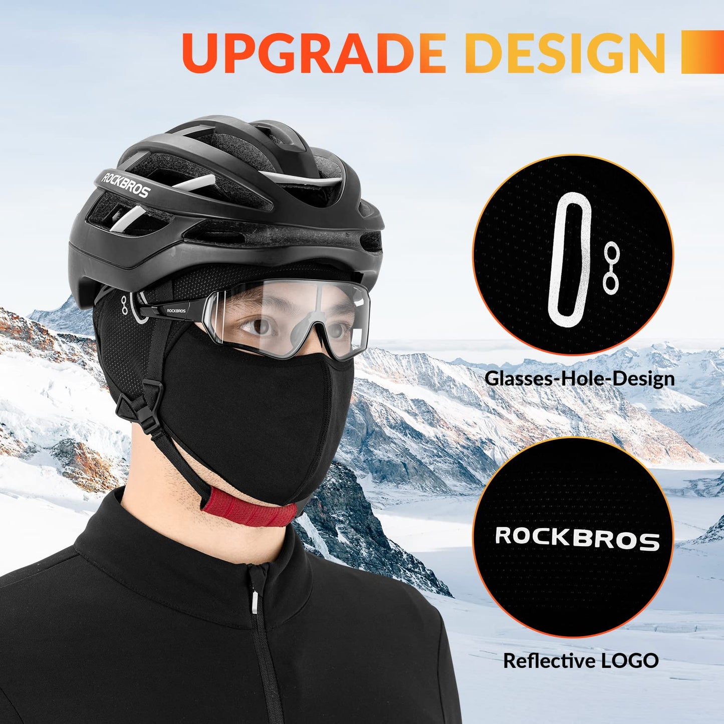 ROCKBROS Warm Windproof Waterproof Leg Gaiters for Hiking and Snow