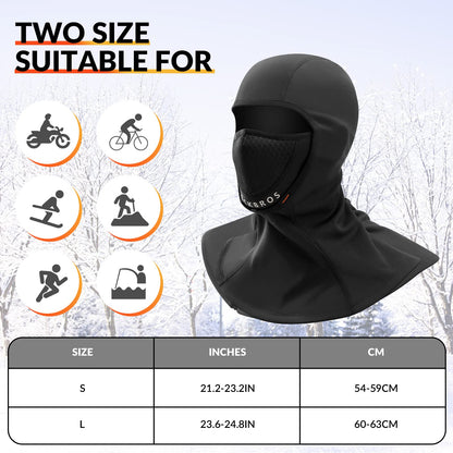 ROCKBROS Winter Balaclava - Warm Windproof Ski Mask for Men & Women #Style_02