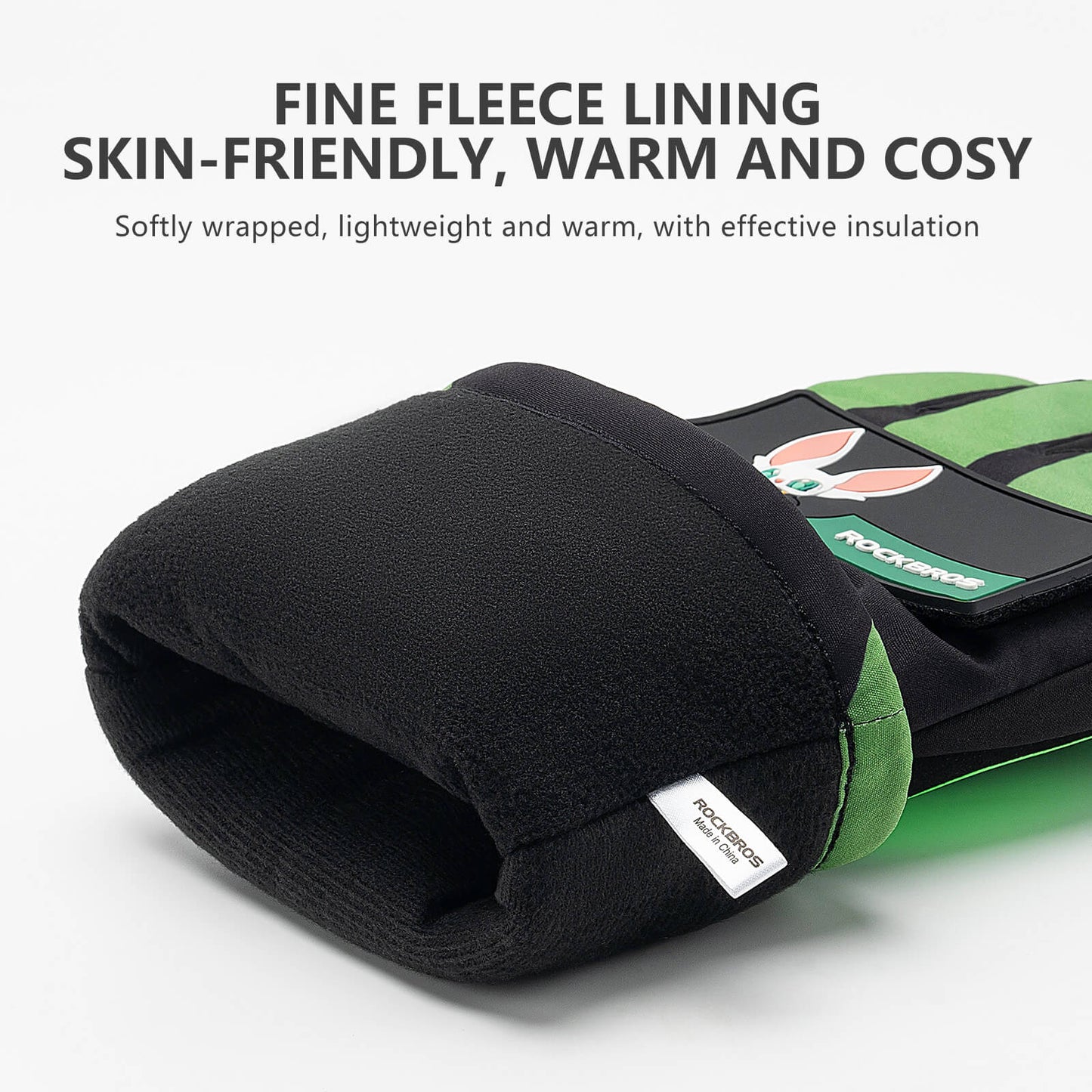 ROCKBROS winter electric heated cycling gloves with 3 adjustable heating levels, ideal for cold weather riding