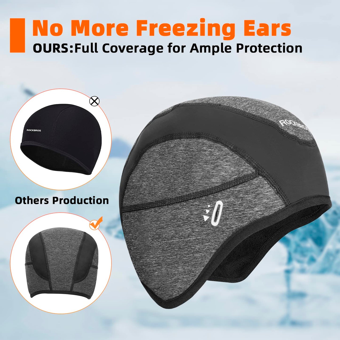 ROCKBROS Cycling Cap Under Helmet with Sunglasses Holes