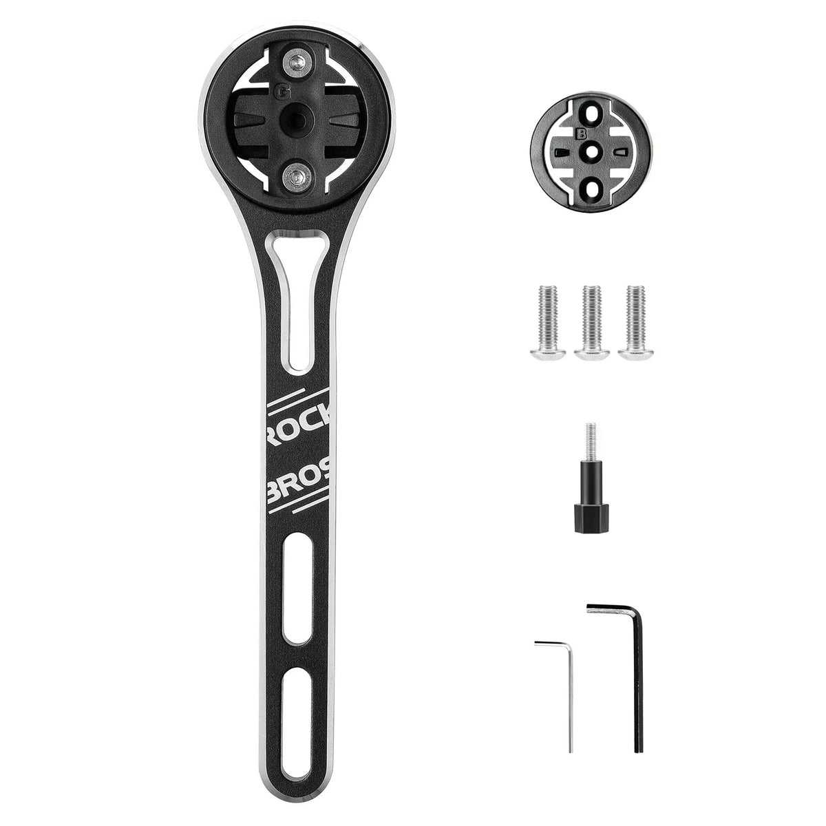 ROCKBROS aero bike computer mount aluminum out front
#Pattern_Small Logo