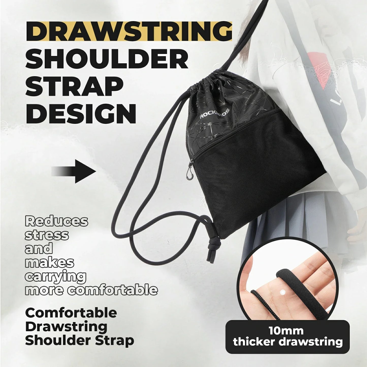 Backpack with Drawstring Sports Bag 9L Gym Bag