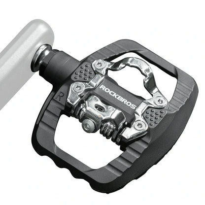 ROCKBROS bicycle pedals dual function SPD & flat pedals