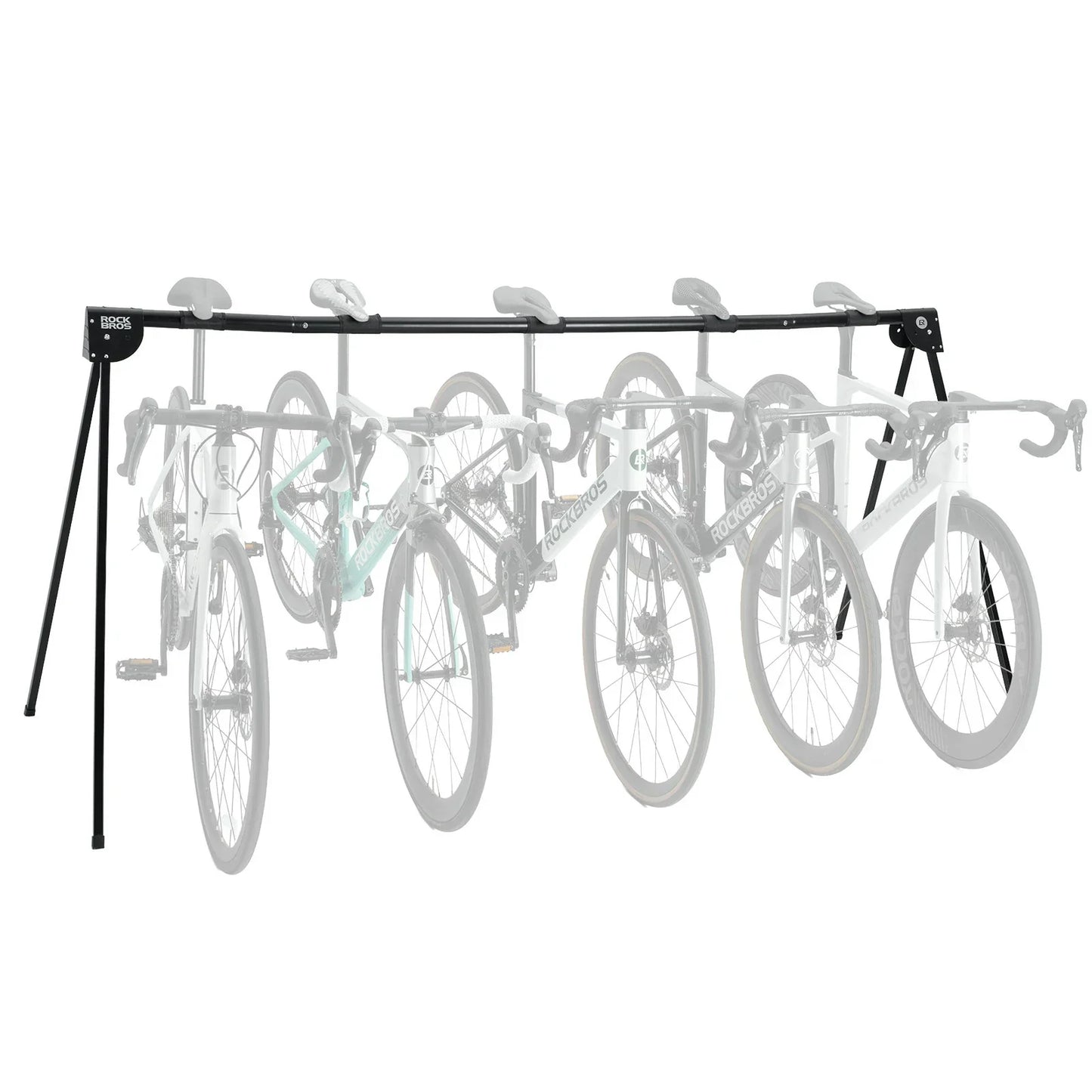 bicycle display stand for stable bike parking and storage at home or in the garage#Size_Five-bikes style
