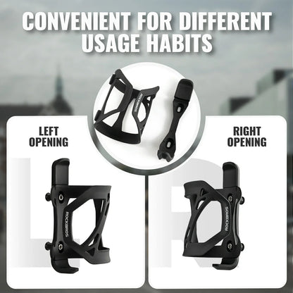 Bike bottle cage side open holder for road and mountain bikes