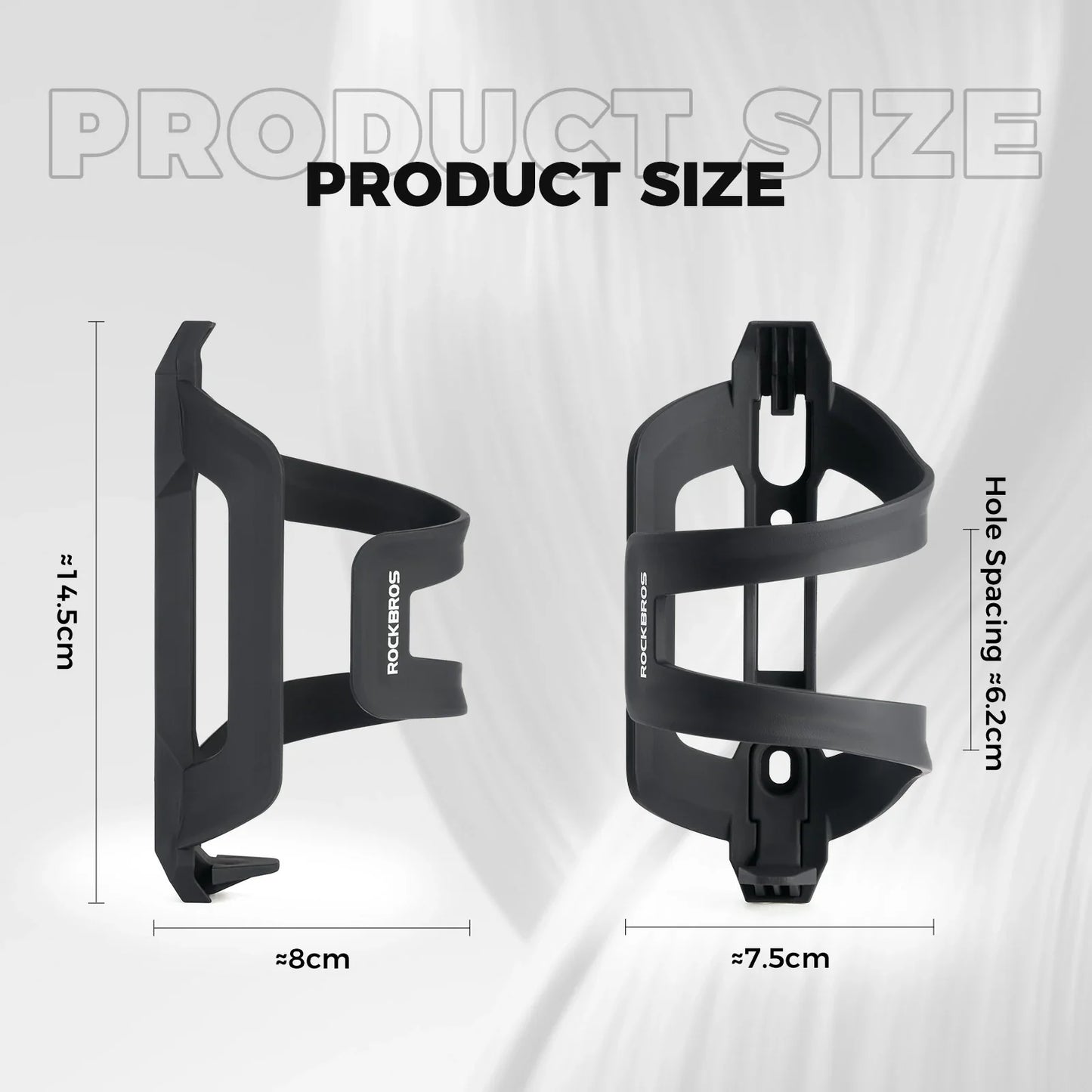 ROCKBROS bike bottle cage ultralight adjustable side-loading