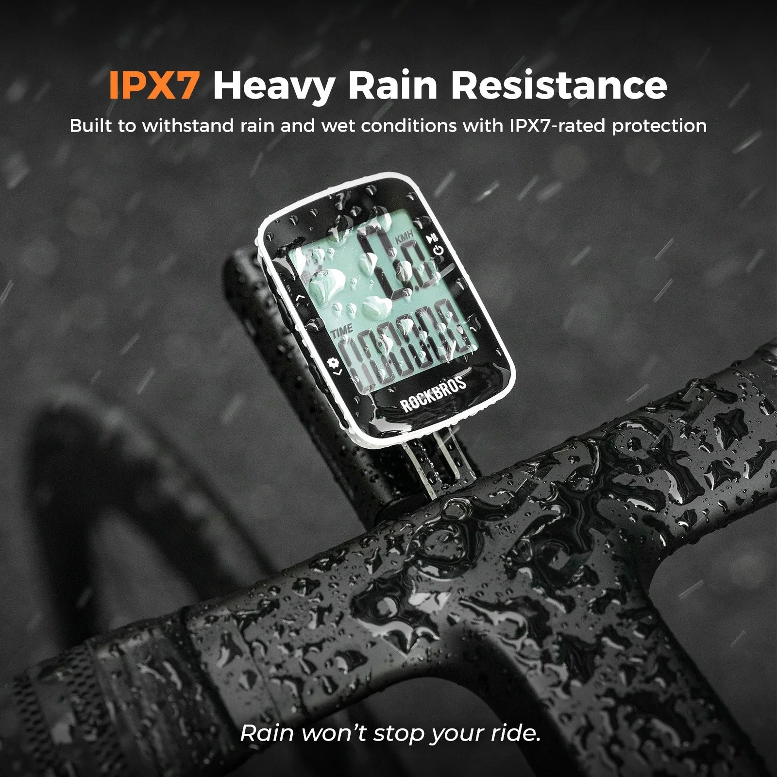 ROCKBROS r1 bike computer gps bluetooth rechargeable