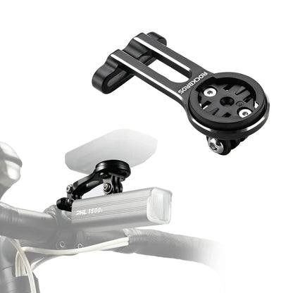 Bike computer mount compatible with Garmin and Bryton GPS devices