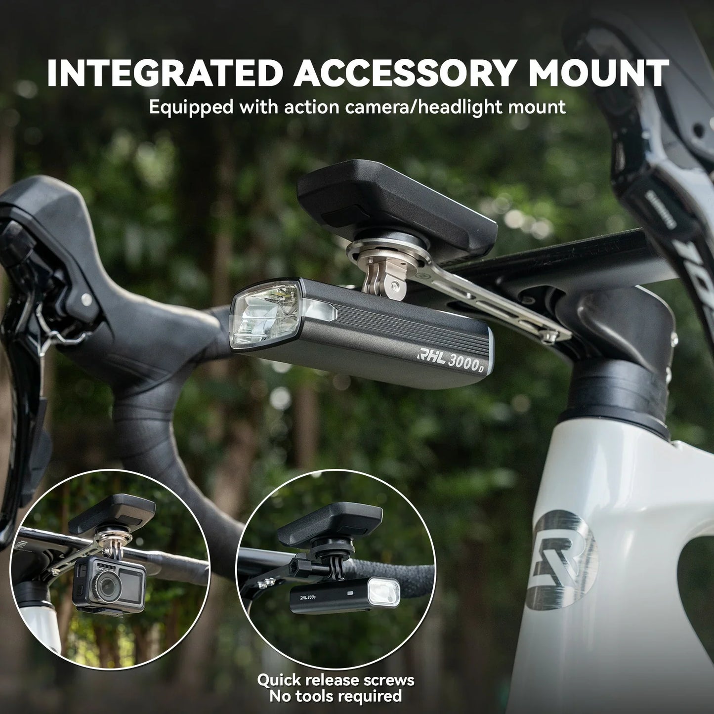 ROCKBROS bike computer mount titanium lightweight