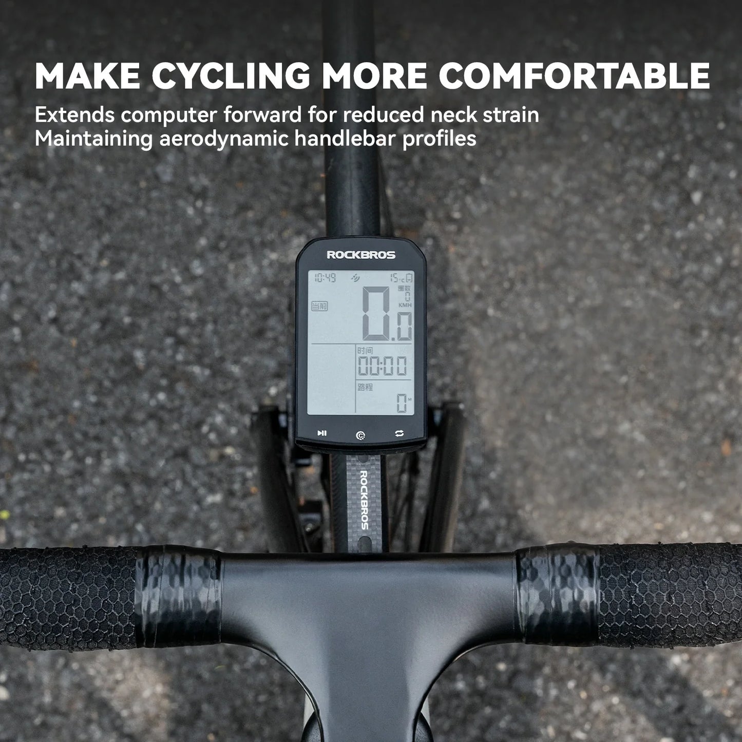ROCKBROS bike computer mount titanium lightweight