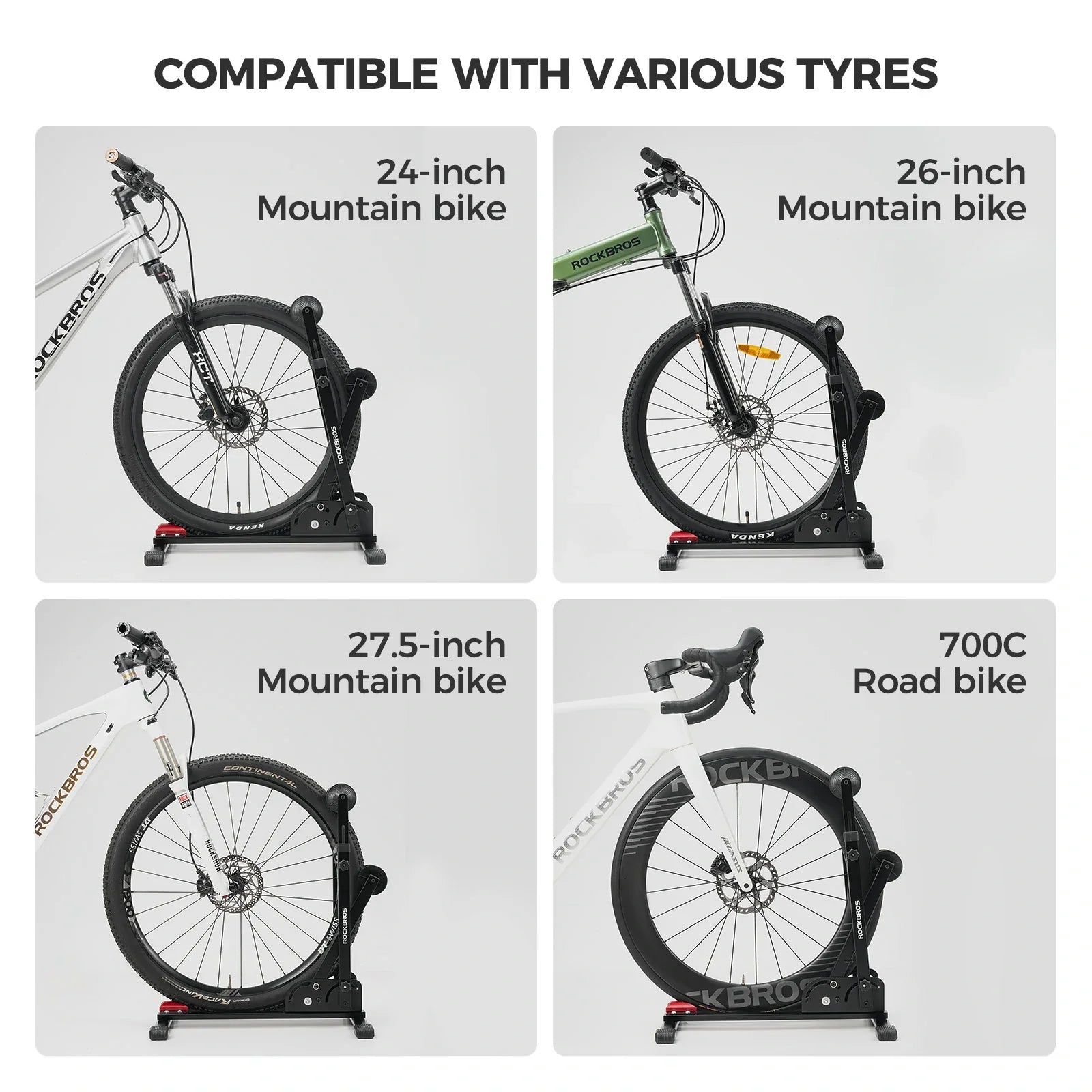 ROCKBROS bike floor stand foldable steel bicycle rack