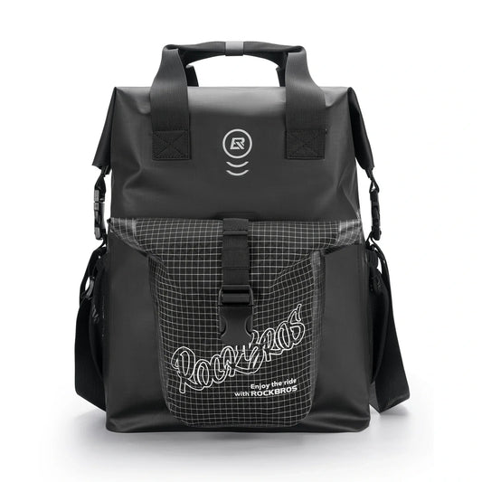ROCKBROS bike handlebar bag for folding bike 18l