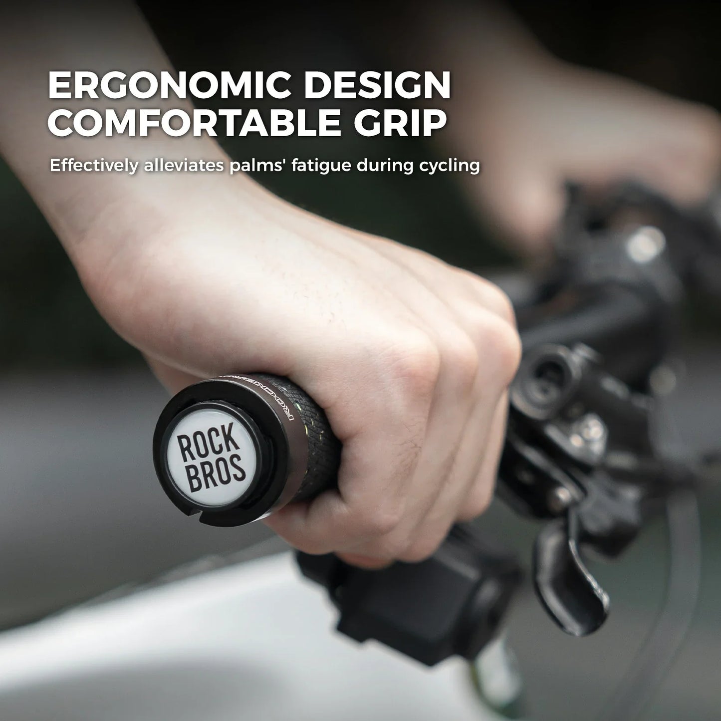 ROCKBROS bike handlebar grips double lock non-slip universal 