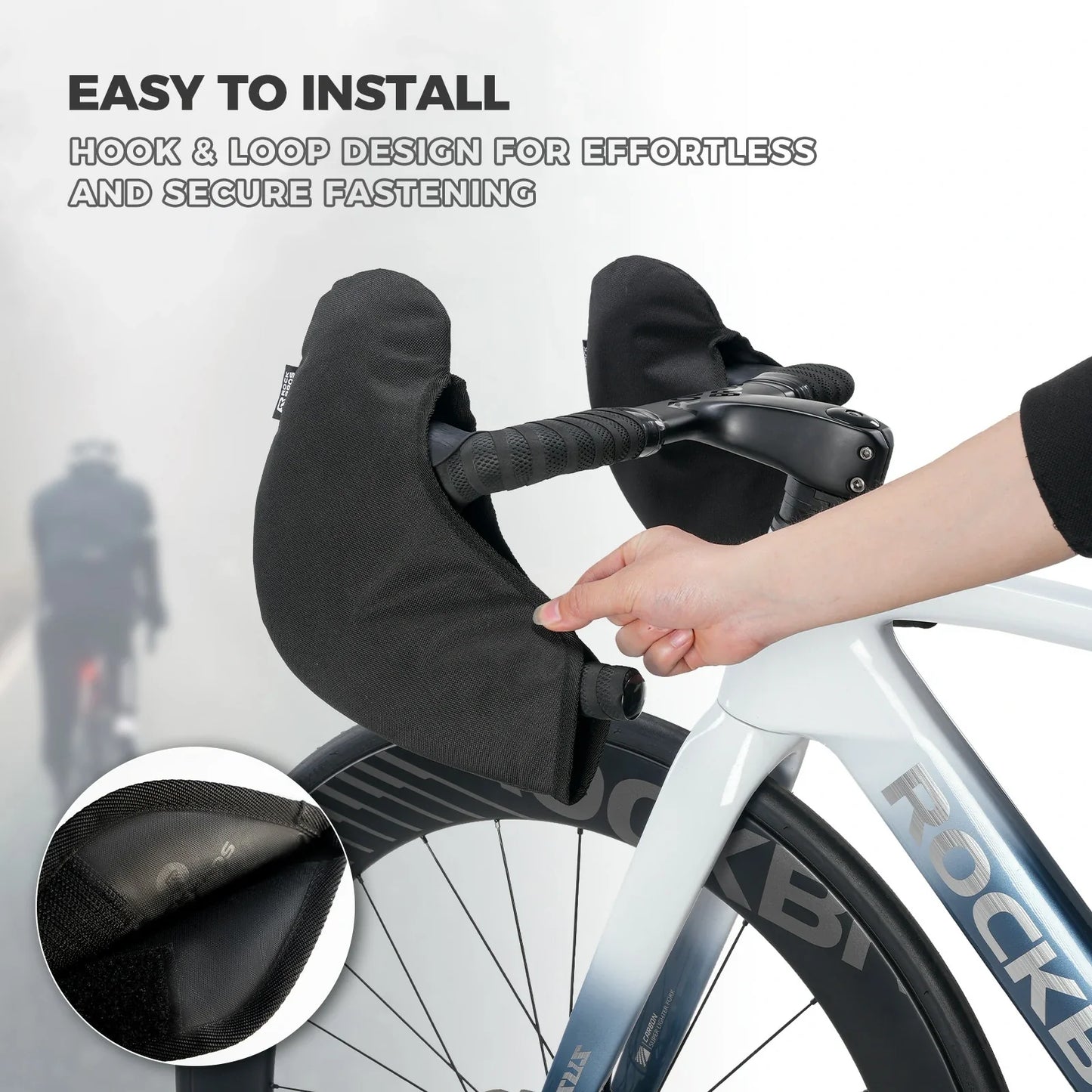 ROCKBROS bike handlebar grips shockproof protective covers