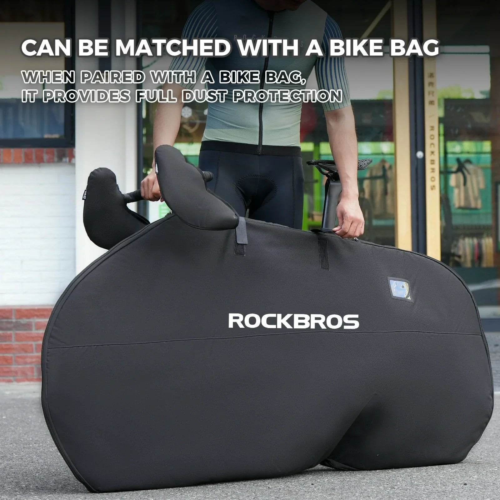 ROCKBROS bike handlebar grips shockproof protective covers
