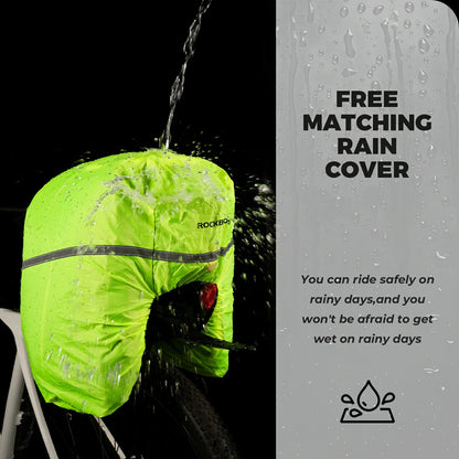ROCKBROS bike pannier bag double side storage with rain cover 17L-35L