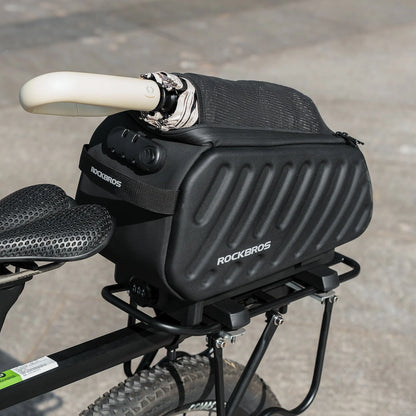 ROCKBROS bike rack bag anti-theft with combination lock 7.5 l