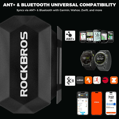 ROCKBROS bike speed cadence sensor bluetooth ant+