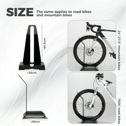 carbon steel bike stand bicycle storage rack for stable parking